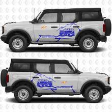 Rock Crawler Mountains Seiten-Türen Grafik Vinylaufkleber 2 passend für Ford Bronco 2