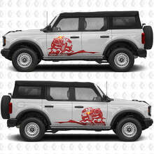 Rock Crawler Off-Road Seiten Türen Vinyl Aufkleber Sticker Grafiken für Musclecar horse 3