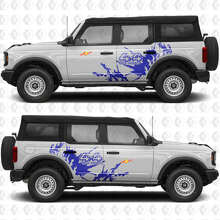 4x4 Offroad Schlamm Spritzschutz Seiten Vinyl Aufkleber Set für Musclecar Horse_2
