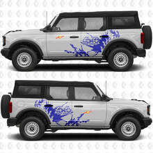 4x4 Offroad Spritzschutz Seiten Türen Grafik Vinyl Aufkleber Sticker passend für Musclecar horse 2