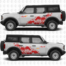 4x4 Offroad Schutz Seiten Türen Vinyl Aufkleber Sticker Grafik 4 für Musclecar horse 3