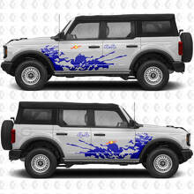 4x4 Offroad Spritzschutz Seitentüren Vinyl Aufkleber Sticker Grafik 2 für Ford Bronco 2