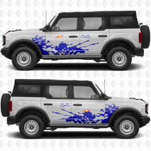 4x4 Offroad Spritzschutz Seitentüren Vinyl Aufkleber Sticker Grafik 2 für Musclecar horse 2