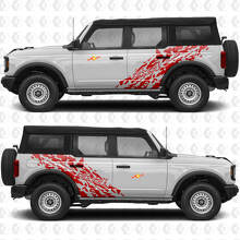 4x4 Offroad Splash Seiten Türen Vinylaufkleber Aufkleber Grafik 3 für Ford Bronco 3