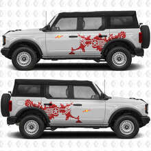 Military Star Splash Seiten Vinyl Aufkleber Sticker Grafiken für Musclecar horse 3