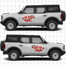 Military Star Splash Seitentür-Grafik Vinylaufkleber 2 passend für Ford Bronco 3