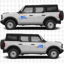 USA-Flaggen-Seitentür Vinyl-Aufkleber für Musclecar Horse_2