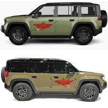 Military Star Punisher Schädel Seiten Türen Vinyl Aufkleber Sticker für Jeep Recon 3
