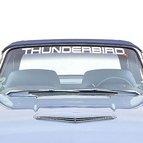 Thunderbird Windschutzscheiben-Grafik Vinyl-Aufkleber passend für Musclecar Thunderbird