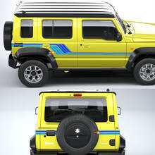 Retro-Streifen-Kit für Seiten- und Heckaufkleber Heritage für Suzuki Jimny XL_2