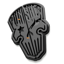 Schädel Punisher Kotflügel-Abzeichen Heckklappen-Emblem 3D-Abzeichen 4