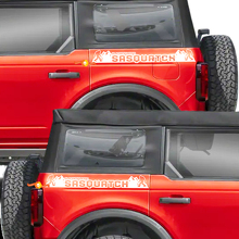 Heckseitige Sasquatch-Grafikaufkleber für Ford Bronco Black Diamond 2