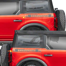 Heckseitige Sasquatch-Grafikaufkleber für Ford Bronco Black Diamond 3