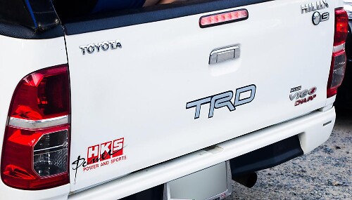 TRD HKS Stil Heckklappen Vinylaufkleber für Toyota Hilux Vigo Champ 2005-2014
