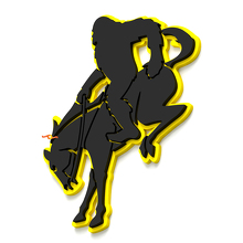 Yeti auf Pferd Bronco Kotflügelabzeichen Heckklappenemblem 3D-Abzeichen 6