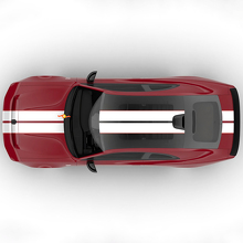 Sixpack Dual Central Stripes Hauben Rallye Versatz Vinyl Aufkleber Grafik für Dodge Charger Daytona 2