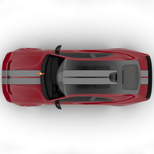 Sixpack Dual Central Stripes Hauben Rallye Versatz Vinyl Aufkleber Grafik für Dodge Charger Daytona 3