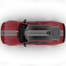 Sixpack Dual Central Stripes Motorhauben Rallye Versatz Vinyl Aufkleber Grafik 2 für Dodge Charger Daytona 3