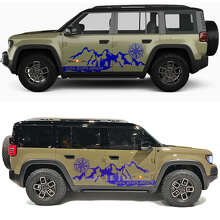 Kompass Explore Berg-Seitentüren Vinyl-Aufkleber für Jeep Recon 2