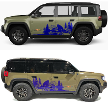 Bear Forest Seitentür Vinyl-Aufkleber für Jeep Recon 2