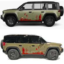 Duck Hunting Waldseite Tür Vinyl-Aufkleber für Jeep Recon 3