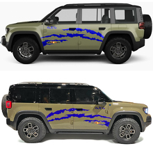 4x4 Krallenspuren Seitentüren Vinylaufkleber für Jeep Recon 2