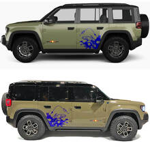 Aufkleber Angelschnur Forellen-Splash Seiten Türen Vinyl für Jeep Recon 2