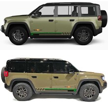 Streifen Racing Seitentür Vinyl-Aufkleber 2 für Jeep Recon 3