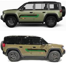 Streifen Retro Sport Seiten-Türen Vinyl-Aufkleber für Jeep Recon 3