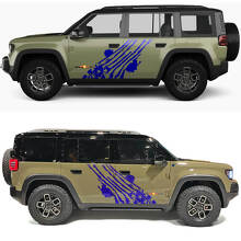 Abgenutzter US-Flaggen-Krallen-Seitentür-Aufkleber 2 für Jeep Recon 2
