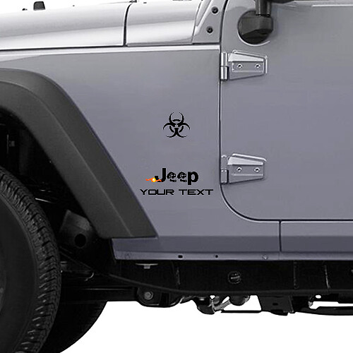 Zombie-Ausbruch-Reaktionslogo Vinyl-Aufkleber für Jeep Wrangler Rubicon