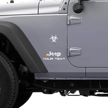 Zombie-Ausbruch-Reaktionslogo Vinyl-Aufkleber für Jeep Wrangler Rubicon_2