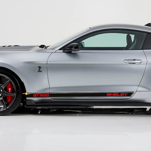 GT500 Shelby Schweller-Aufkleber für Ford Mustang