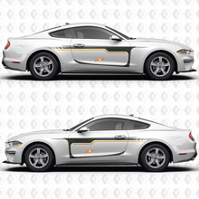 Classic Stripes Seitentür Vinylaufkleber für Ford Mustang 2014-2023_2