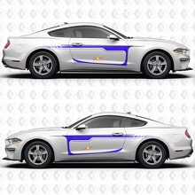 Classic Stripes Seitentür Vinylaufkleber für Ford Mustang 2014-2023_3