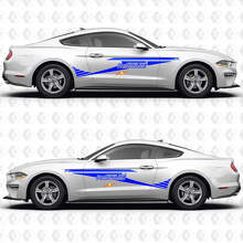 S550 Diagonaler Racing-Streifen Performance-Paket Stufe 1 Seitentüren Vinylaufkleber Sticker für Ford Mustang 2