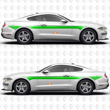 Boost Dual Parallel Streifen Seitentür Vinyl-Aufkleber Sticker Grafik für Musclecar Musclecarmodel 3