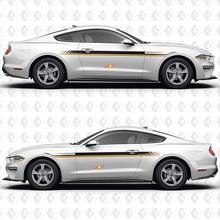 Duales Racing-Seitstreifen Vinyl-Aufkleber-Set für Musclecar Mustang S550_2
