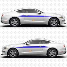 Duales Racing-Seitstreifen Vinyl-Aufkleber-Set für Musclecar Mustang S550_3