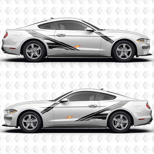 Forward Slash Seitentüren Vinyl-Aufkleber Grafiken für Musclecar Musclecarmodel