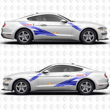S550 Mach 1 Forward Slash Design Seitentüren Vinylaufkleber für Ford Mustang 2
