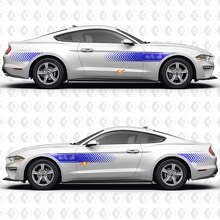 S550 Speed Line Muster 37L V6 Seitentüren Vinylaufkleber Sticker für Ford Mustang 2