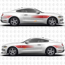 S550 Speed Line Muster 37L V6 Seitentüren Vinylaufkleber Sticker für Ford Mustang 3