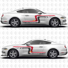 Vintage Racing Blocks 2.3L EcoBoost I4 Seitentüren Vinylaufkleber Sticker für Ford Mustang 2
