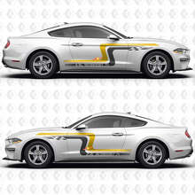 Vintage Racing Blocks 2.3L EcoBoost I4 Seitentüren Vinylaufkleber Sticker für Ford Mustang 3