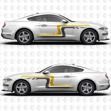 Vintage Racing Blocks Seiten Türen Vinyl Aufkleber Sticker Grafik für Musclecar Musclecarmodel 3