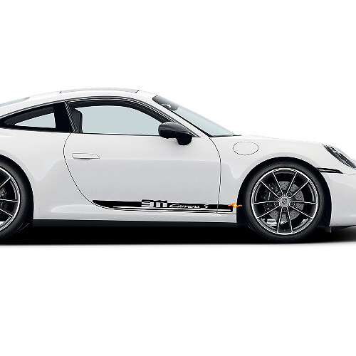 911 Carrera S Streifen Seiten Tür Vinyl Aufkleber Sticker für Porsche 911