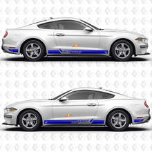 EcoBoost Wide S Pinstripe Streifen Seiten Tür Schweller Vinyl Aufkleber Sticker für Ford Mustang 2