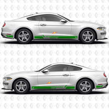 EcoBoost Wide S Pinstripe Streifen Seiten Tür Schweller Vinyl Aufkleber Sticker für Ford Mustang 3