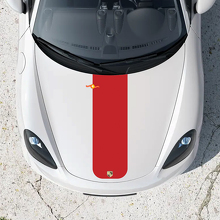 Zentraler Streifen Motorhaubenaufkleber für Porsche Boxster 718 2